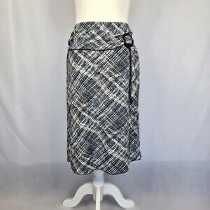 Luna Chix Midi Skirt | Abstract Print Sash | Small